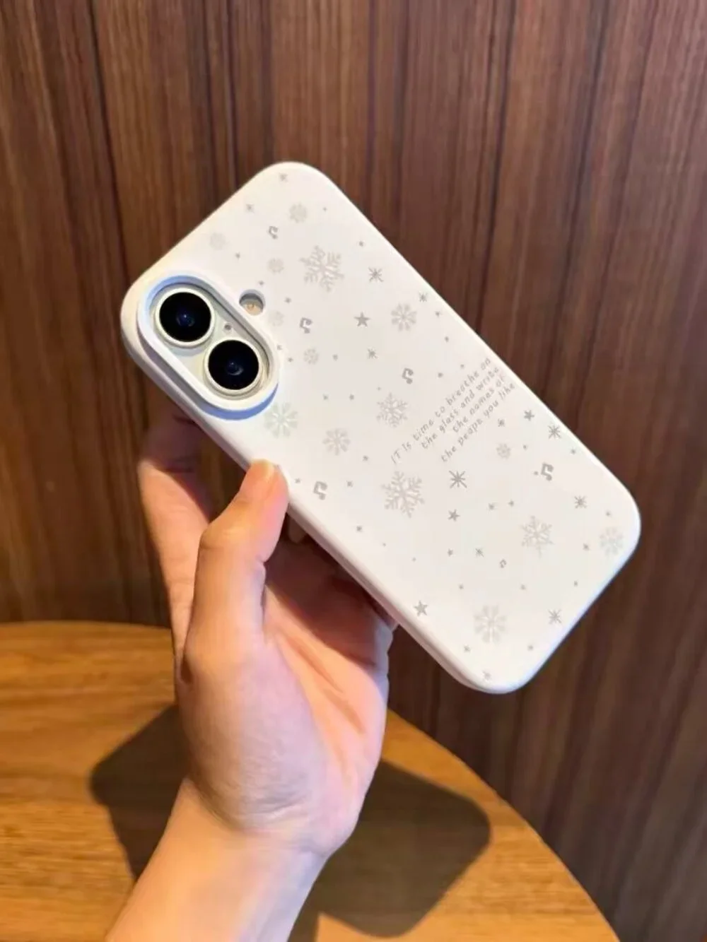 White Snowflake Phone Case